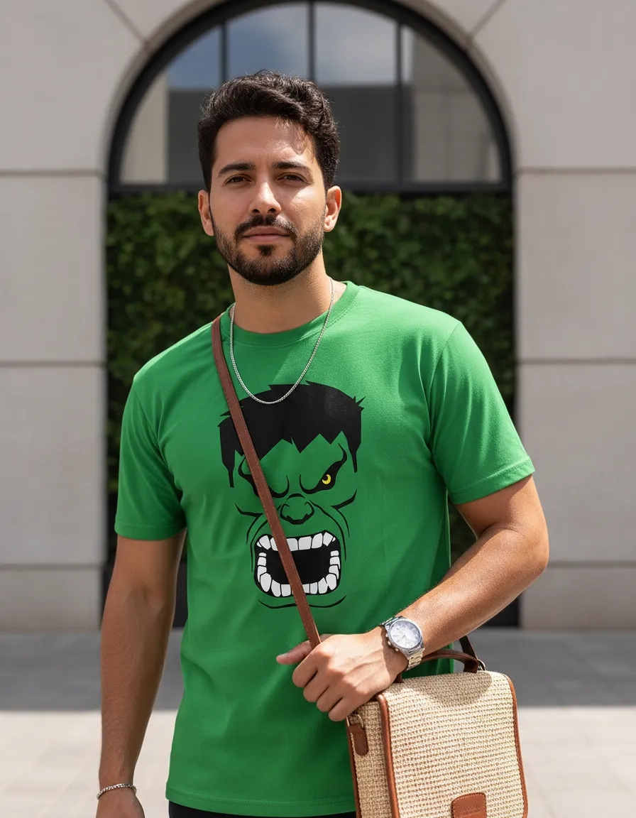 Camiseta Adulto Verde Hulk spe