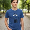 Camiseta Azul Infantil M&m mlc