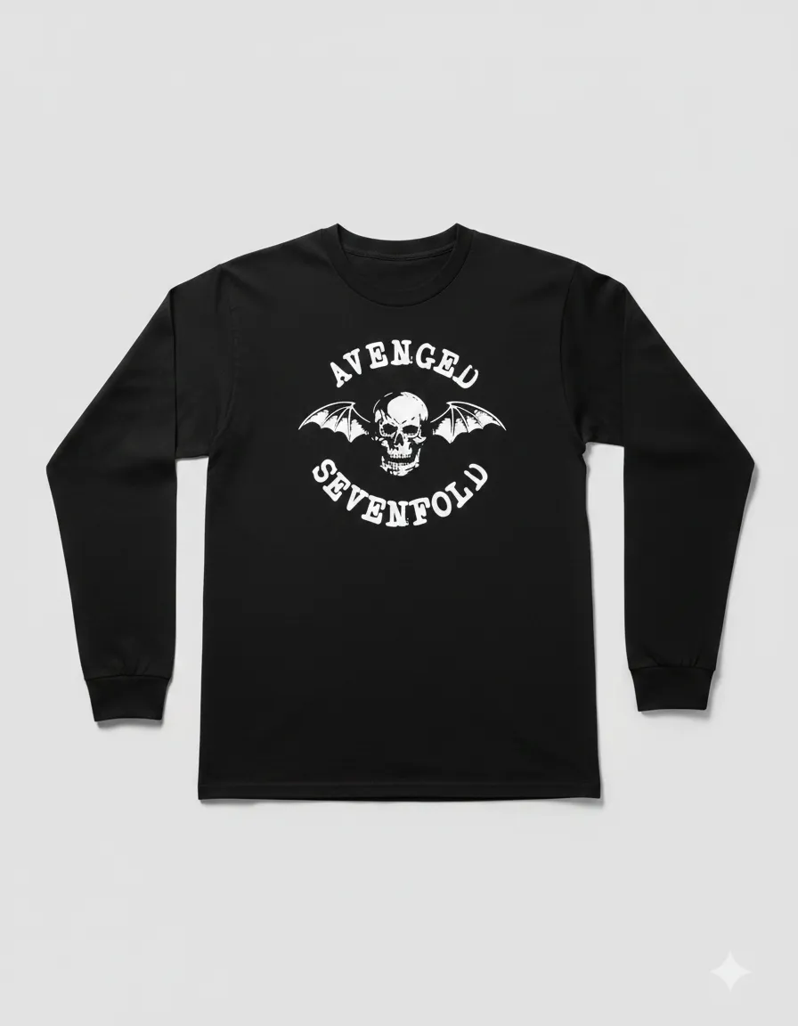 Camiseta Manga Longa Banda Avenged Sevenfold mlc