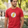 Camiseta Vermelha Adulto Unissex The Flash mlc