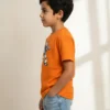 Camiseta Manga Curta Laranja Infantil Buzz Toy Story mlr