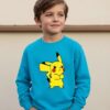 Moletom Flanelado Infantil Blue Com Estampa Do Pikachu mlc