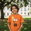 Camiseta Laranja Infantil M&m spe