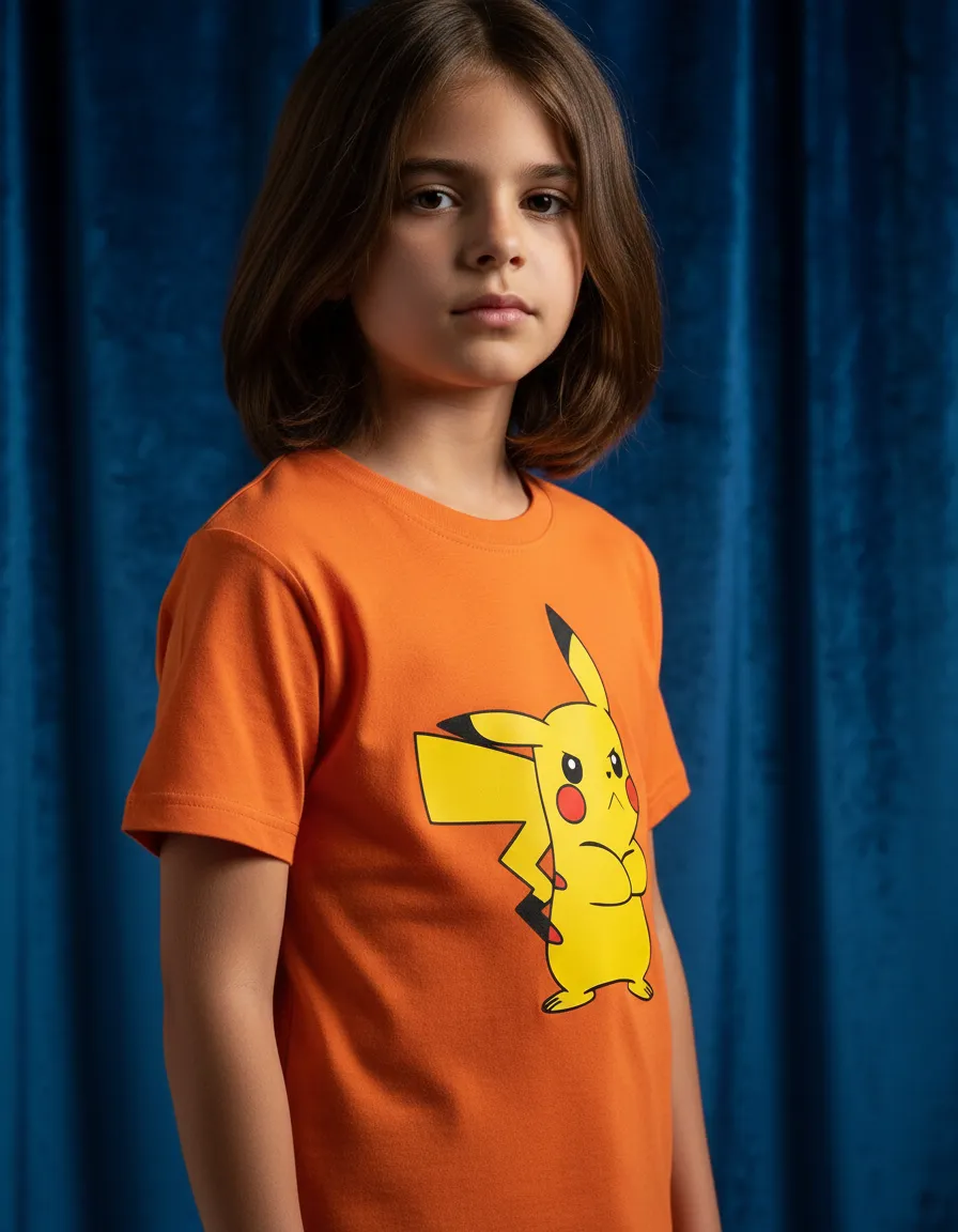 D_NQ_NP_2X_641975-MLB111133525899_052026-F-camiseta-infantil-unissex-pikachu-pokemon-desenho-anime Camiseta Laranja Infantil Unissex Pikachu Pokémon mlr