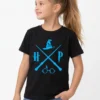 Camiseta Manga Curta Menino Menina Infantil Preta Harry Potter Logo Azul Estampa Silk Screen Manual Mercado Livre