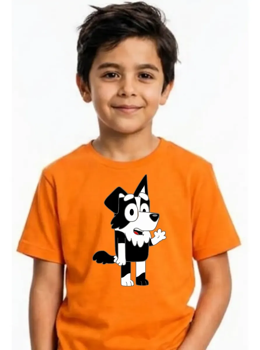 Camiseta Manga Curta Infantil Bluey Mackenzie mlc