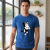 Camiseta Azul Manga Curta Adulto Unissex Mackenzie Bluey mlr
