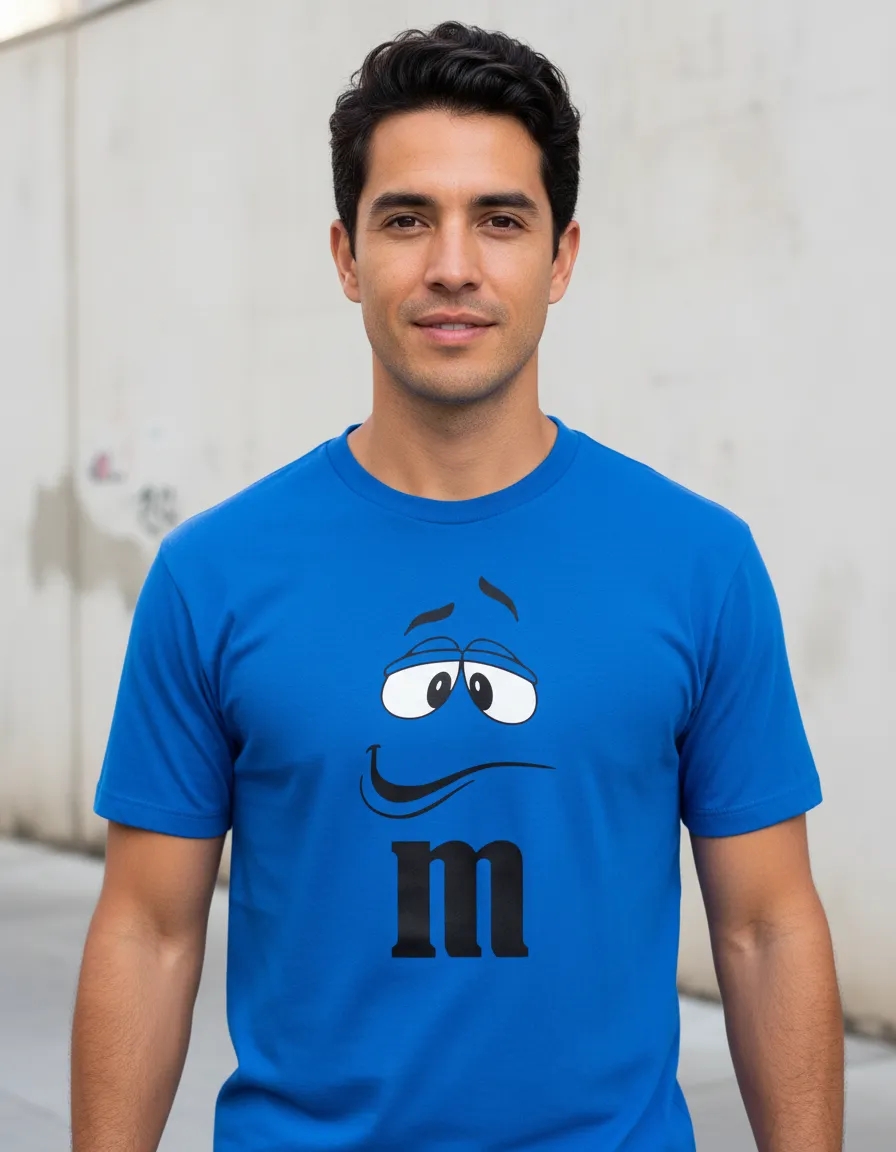 D_NQ_NP_2X_666140-MLB112623990695_062026-F-camiseta-adulto-masculino-mm-carinha Camiseta Azul Adulto Masculino M&m Carinha mlr