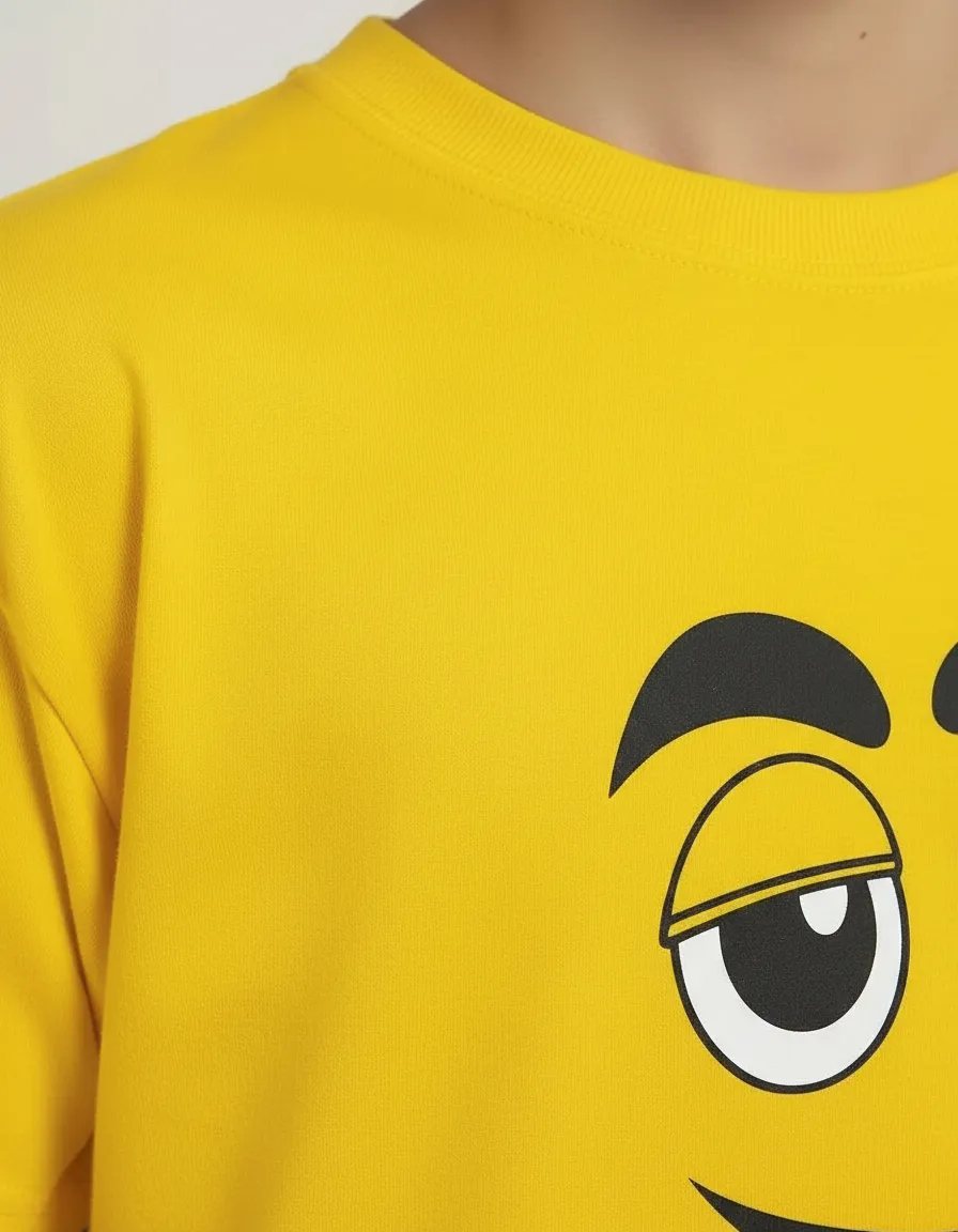 Camiseta Amarela Infantil M&m mlc