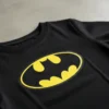 Camiseta Preta Infantil Unissex Batman mlc