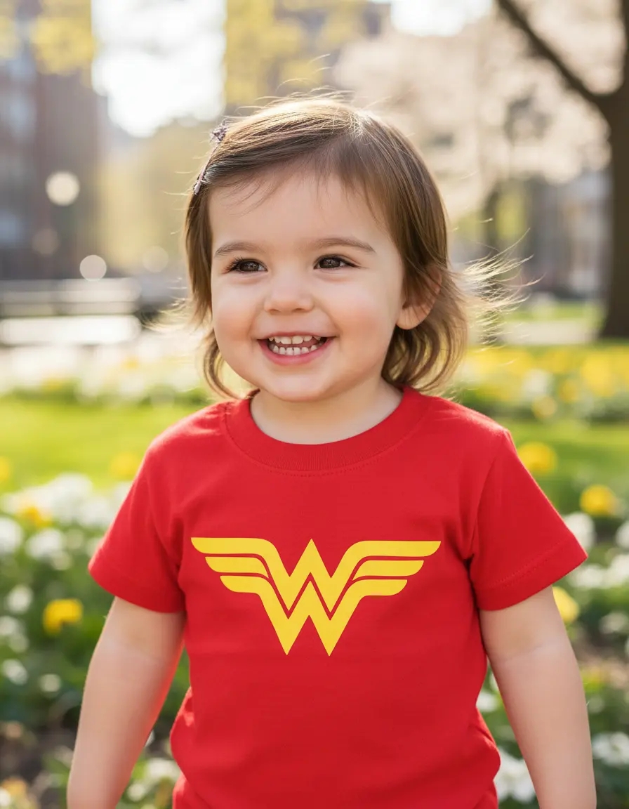 Camiseta Infantil Unissex Mulher Maravilha spe