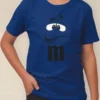 Camiseta Azul Infantil M&m mlc