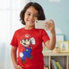 D_NQ_NP_2X_702937-MLB110294402830_052026-F-camiseta-mario-bros-infantil-mod-2 Camiseta Vermelha Infantil Unissex Super Mário Bros Mod.2 mlr