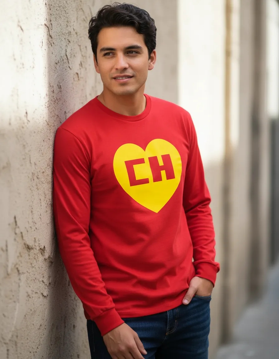 D_NQ_NP_2X_704442-MLA113927162739_062026-F-camiseta-manga-comprida-adulto-unissex-vermelho-chapolin Camiseta Vermelha Manga Comprida Adulto Unissex Chapolin Colorado mlc