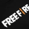 Camiseta Manga Curta Preta Adulto Unissex Free Fire mlc