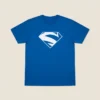 D_NQ_NP_2X_721096-MLA112488661549_052026-F-camiseta-superman-eletrico-unissex-silk-screen-manual Camiseta Azul Manga Curta Adulto Super Homem Elétrico Logo Branco mlc