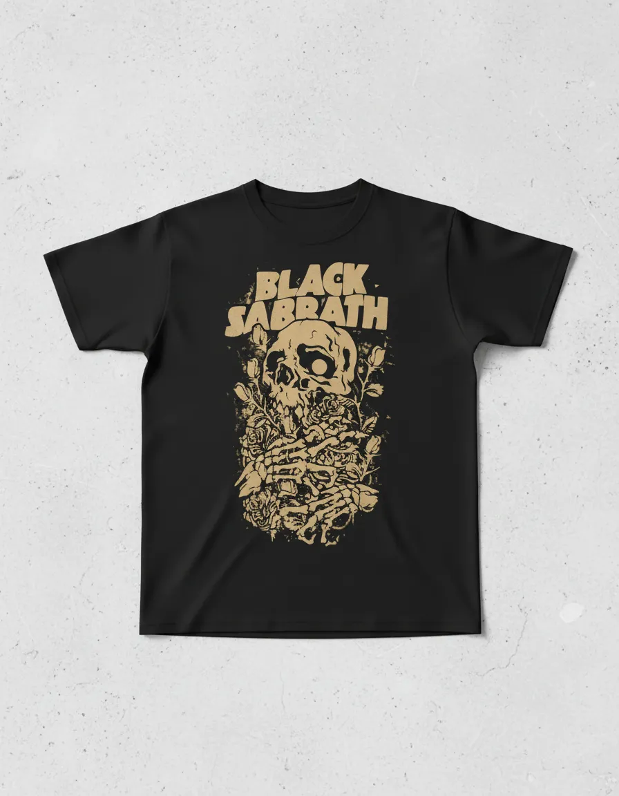 Camiseta Black Sabbath Banda De Rock Infantil mlc