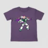 Camiseta Manga Curta Roxa Infantil Buzz Lightyear Toy Story mlc