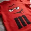 Camiseta Vermelha Infantil M&m mlc