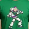 Camiseta Manga Curta Adulto Unissex Verde Buzz Toy Story mlc