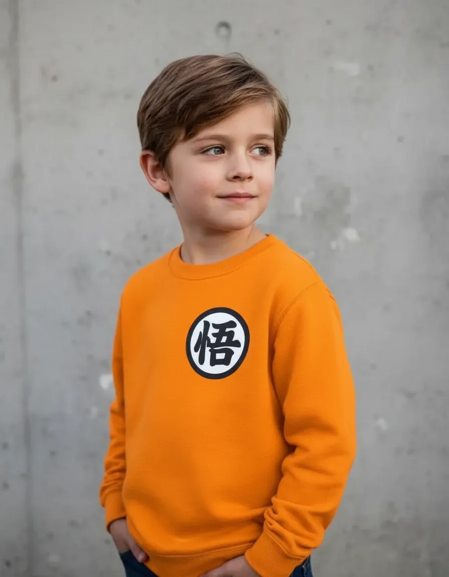 Moletom Algodão Flanelado Infantil Dragon Ball Silk Screen mlr