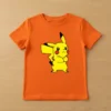 D_NQ_NP_2X_752501-MLB106677211995_022026-F-camiseta-infantil-unissex-pikachu-pokemon-desenho-anime Camiseta Laranja Infantil Unissex Pikachu Pokémon mlr