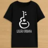 Camiseta Preta Infantil Unissex Legião Urbana Banda Rock Nacional mlc