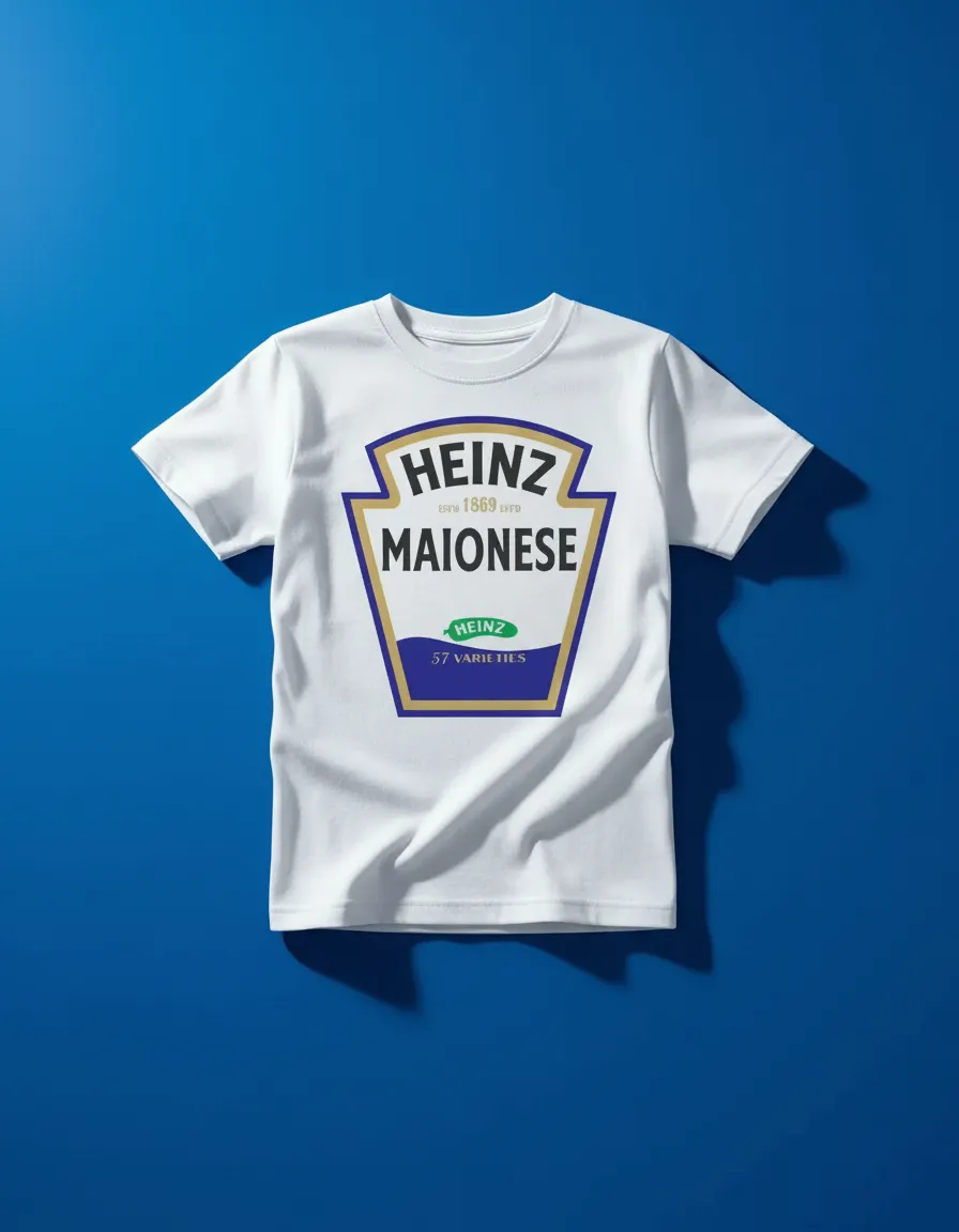 Camiseta Branca Maionese Infantil mlr