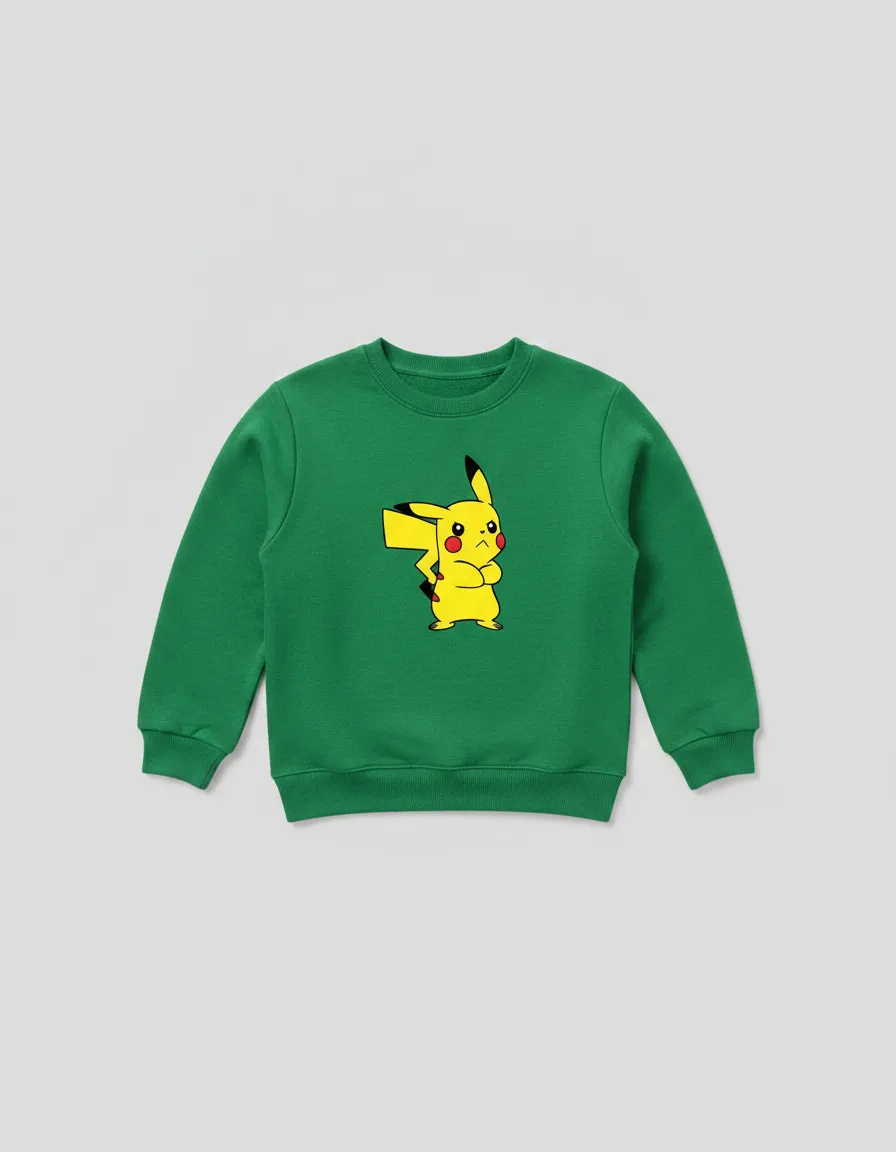 Moletom Pikachu Pokémon ( Verde )