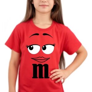 D_NQ_NP_2X_761655-MLB109630774325_032026-F-camiseta-mm-meninas-infantil-mod-3 Camiseta Infantil Vermelha M&m Meninas Infantil Mod3 mlc