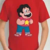 Camiseta Vermelha Steven Universo ( Infantil ) mlc