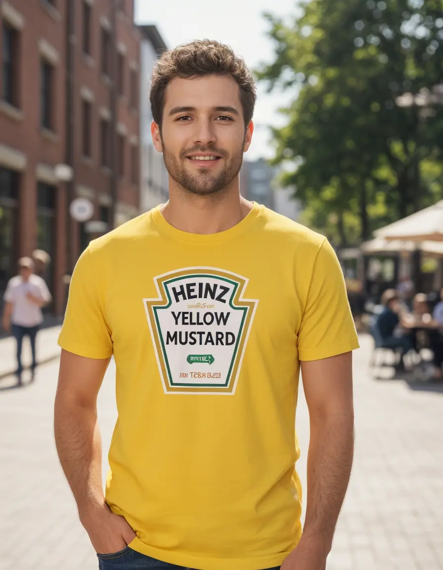 Camiseta Amarela Adulto Unissex Mostarda mlr