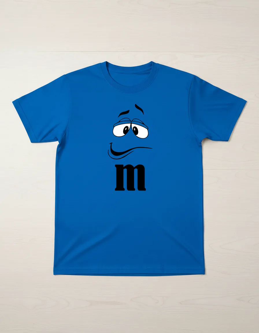 D_NQ_NP_2X_778409-MLB115643356579_082026-F-camiseta-adulto-masculino-mm-carinha Camiseta Azul Adulto Masculino M&m Carinha mlr