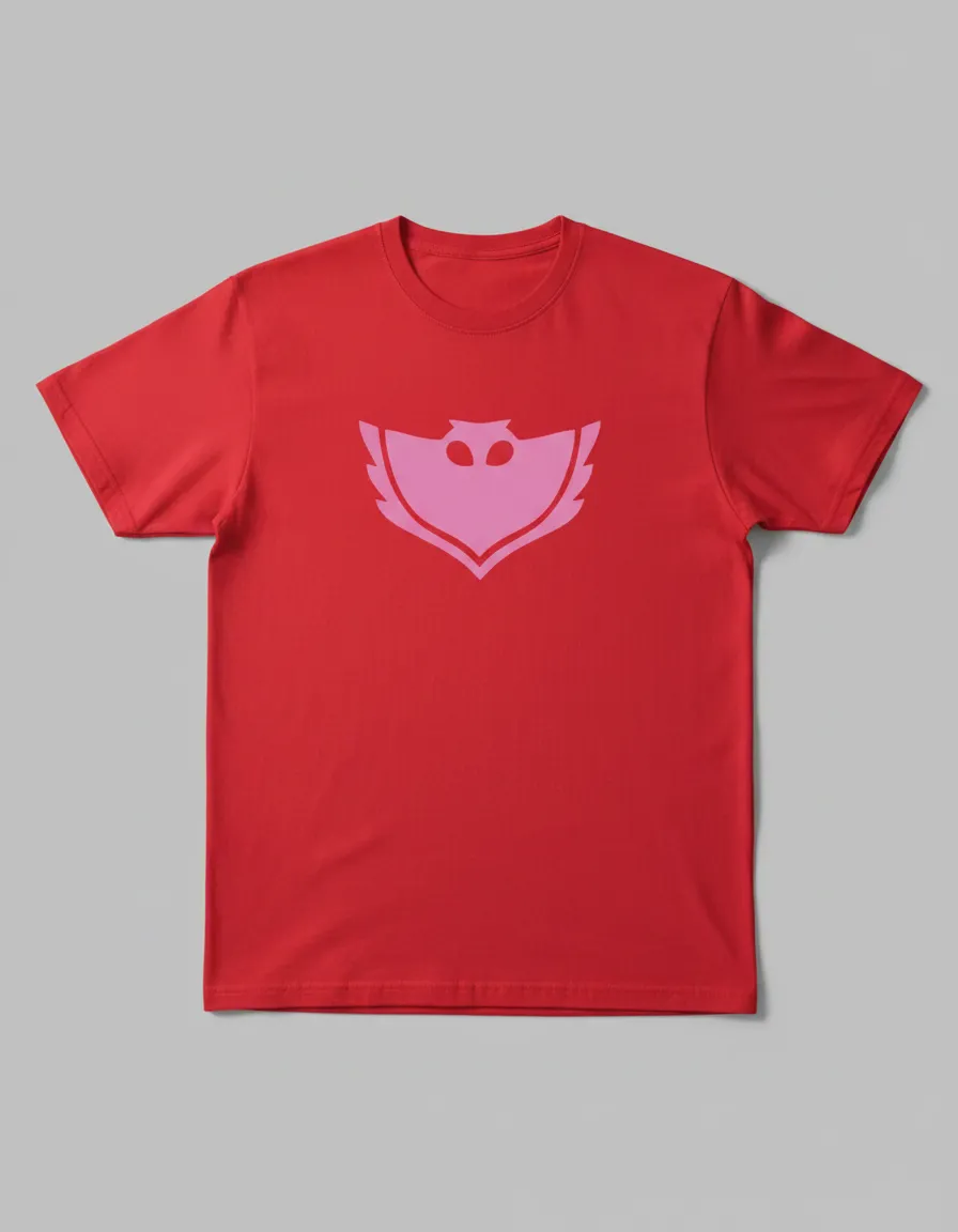 D_NQ_NP_2X_778682-MLB114376364852_082026-F-camiseta-adulto-pj-masks-tradicional- Camiseta Vermelha Adulto Unissex Corujita Pj Masks mlc