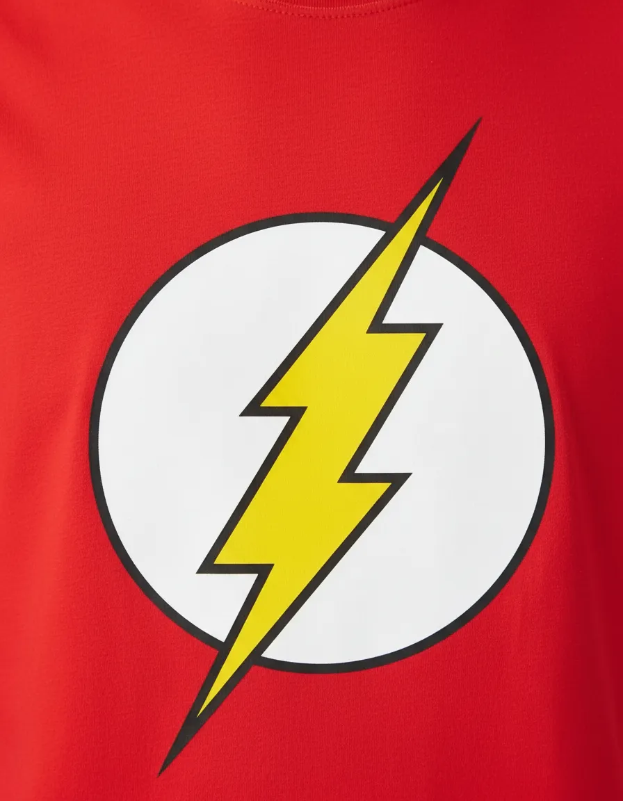 Camiseta Vermelha Adulto Unissex The Flash mlc