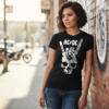 Camiseta Preta Baby Look Ac/Dc Highway To Hell spe