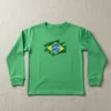 Camiseta Manga Longa Verde Infantil Copa Meu Brasil mlc