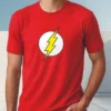Camiseta Vermelha Adulto Unissex The Flash mlc