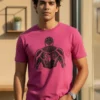 Camiseta Rosa Adulto Unissex Homem-aranha Black T-shirt mlc