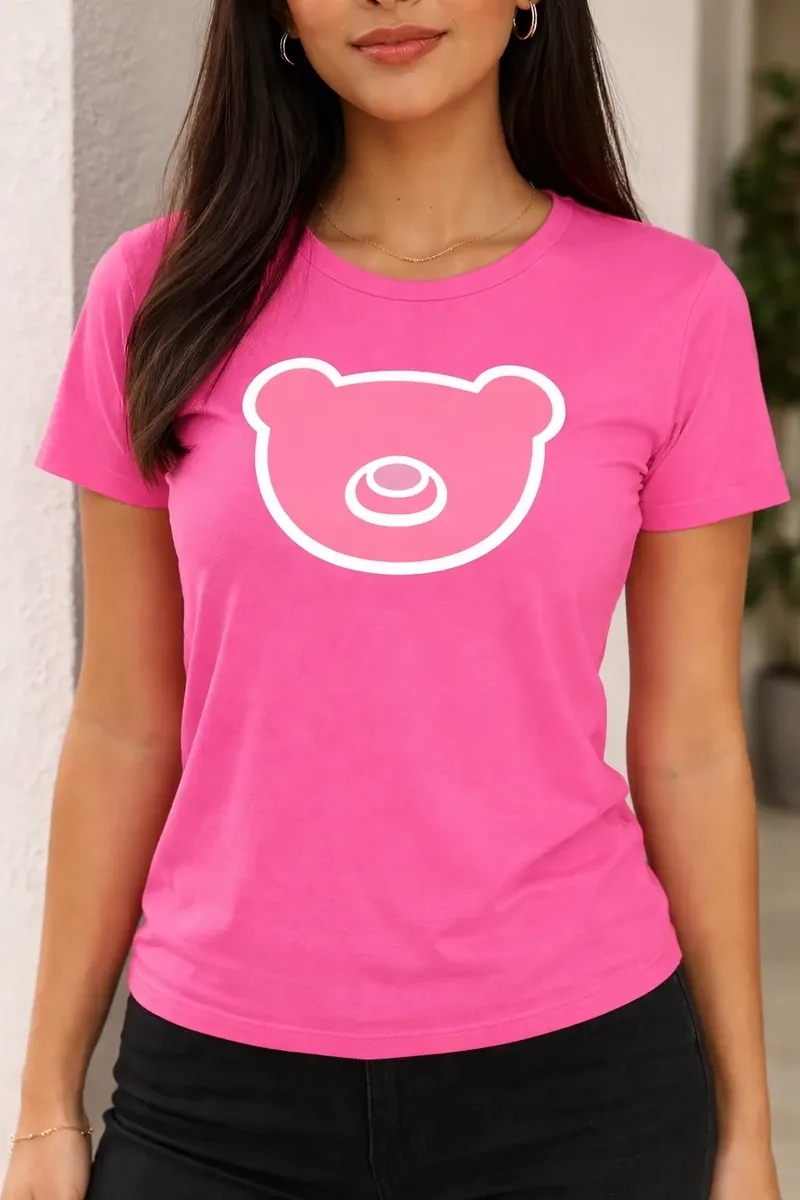 Camiseta Aventureiros Feminina Adulto Baby Look Rosa mlc