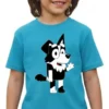 Camiseta Manga Curta Infantil Bluey Mackenzie mlc