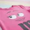 Camiseta Rosa M&m Infantil Mod. 3