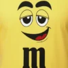 Camiseta Amarela Adulto Masculino M&m Carinha