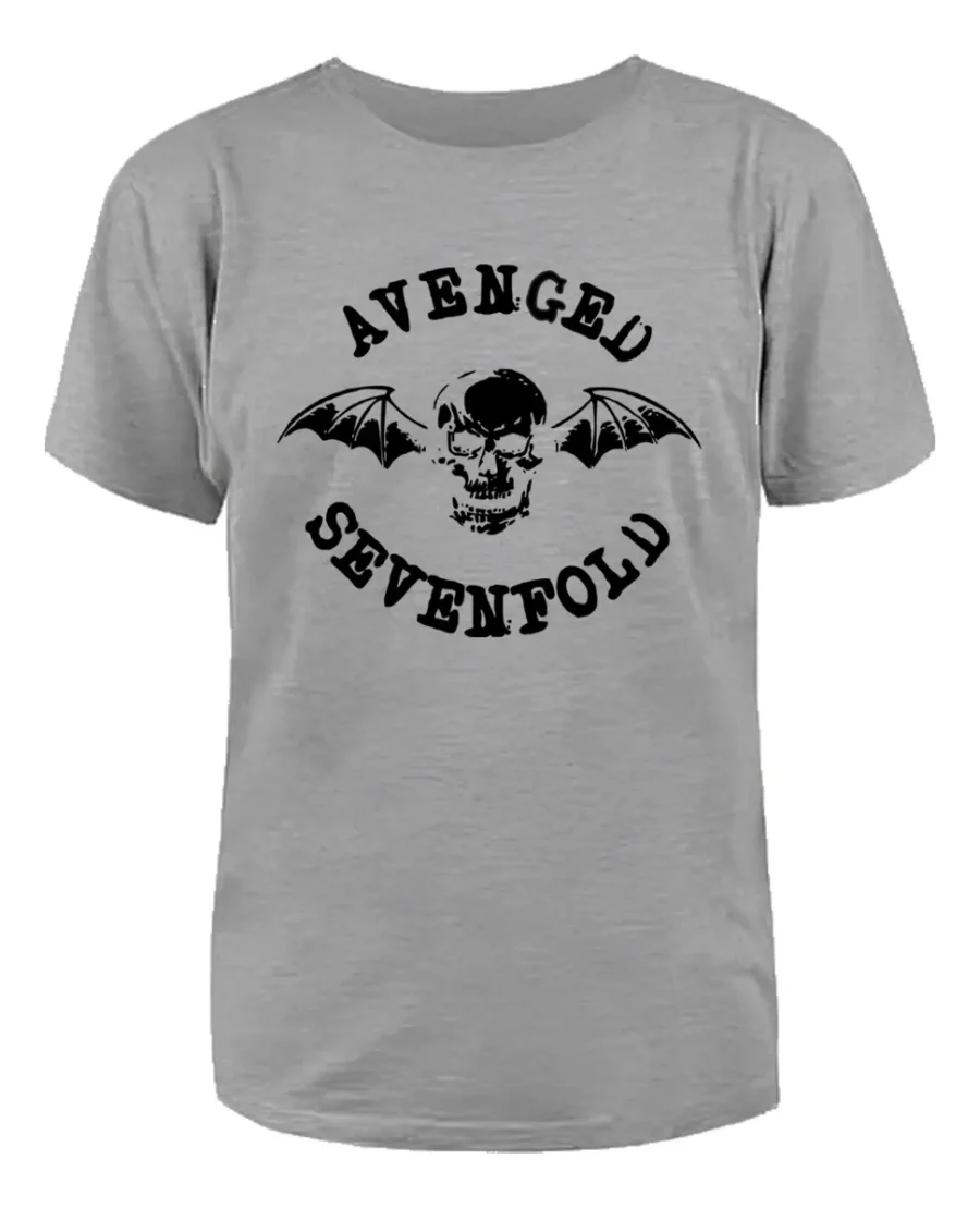 Camiseta Cinza Banda Avenged Sevenfold mlc