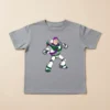 Camiseta Manga Curta Cinza Infantil Buzz Lightyear Toy Story mlc