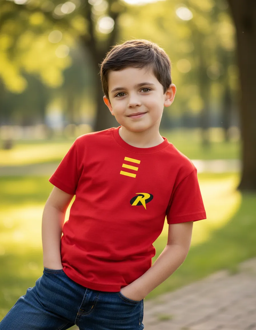 Camiseta Manga Curta Infantil Robin mlc