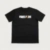 Camiseta Manga Curta Preta Adulto Unissex Free Fire mlc