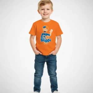 D_NQ_NP_2X_853175-MLB110712730087_042026-F-camiseta-blippi-infantil Camiseta Laranja Infantil Unissex Blippi Youtuber mlr