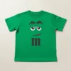 Camiseta Verde Infantil M&m mlr