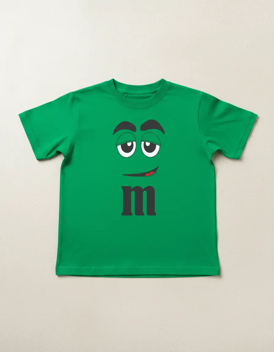 Camiseta Verde Infantil M&m mlr
